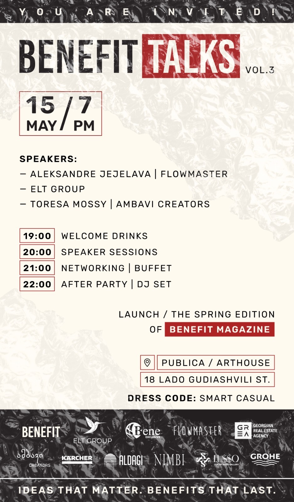 Benefit Talks Event